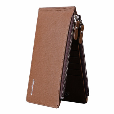 

Business Wallet mens card mobile phone bag light double zipper wallet