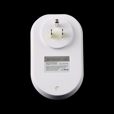 

Wifi Cell Phone Wireless Remote Control Switch Timer Smart Power Socket Pearl white US