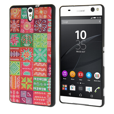 

MOONCASE ЧЕХОЛ ДЛЯ Sony Xperia C5 [Personality Patterns] Flexible Soft Silicone Gel TPU Skin Protective /a06