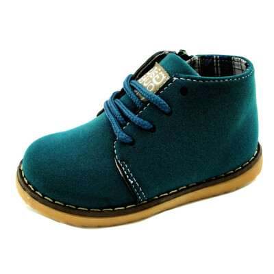 

Kid Boy Girl Winter Suede Shoe Lace Up Oxford Fleece Supper Martin Boot Mid Top