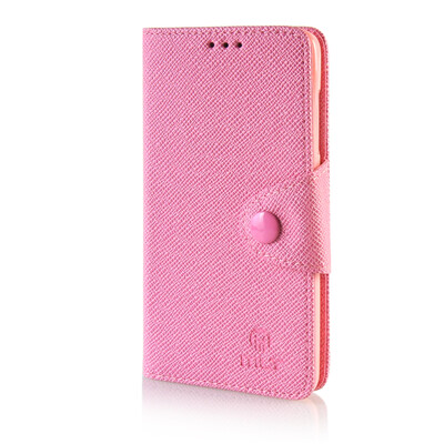 

MOONCASE Cross pattern Leather Side Flip Wallet Card Slot Pouch Stand Shell Back ЧЕХОЛ ДЛЯ Microsoft Lumia 535 Pink