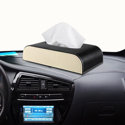 

AOYALE car tissue box cover Mercedes-Benz Land Rover Audi Volkswagen Honda Toyota Buick Peugeot car tissue boxed car paper car home black