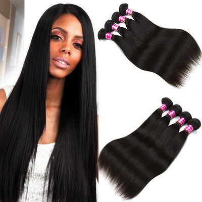 

8A Malaysian Straight Virgin Human Hair Bundles 100 Unprocessed Straight Virgin Human Hair Extensions Bundles