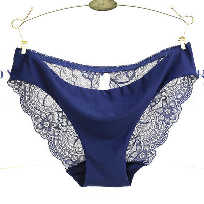 

Quality Ice Silk Fabric Ultra-Thin Lace Sexy Underwear Women Seamless Panties For Women Sexy Briefs Women