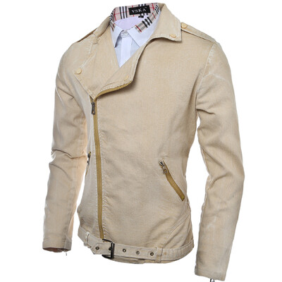 

Zogaa New Mens Jacket Fashion Jeans Slim Short