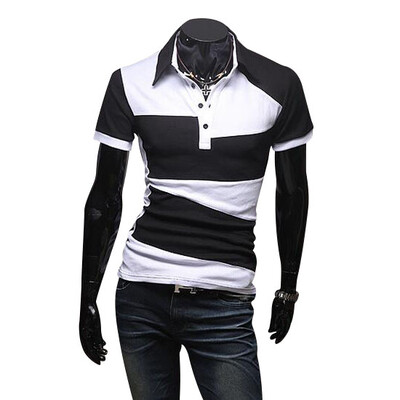

Zogaa Mens Polo Shirt Fashion Contrast Color