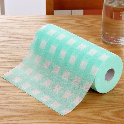 

Ou Runzhe wipes thick nonwovens can be cut off the point of multi-purpose sewage washing dishes cloth 100 green package
