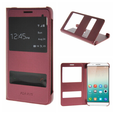 

MOONCASE Huawei Honor 7i ЧЕХОЛ ДЛЯ Premium PU Leather Pouch Flip Red