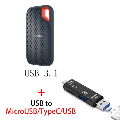 

Sandisk SSD 600 550MBS 250GB 500GB 1TB 2TB External Solid State Disk Hard Drive USB 31 Interface for Laptop Desktop PC Computer