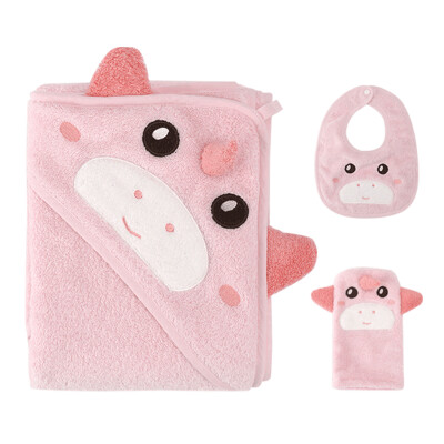 

NetEase carefully selected little monsters fun hooded bath towel gift box A baby products soft water-absorbing quick-drying cleansing towel wash towel dreamy unicorn bath towel bath towel bib