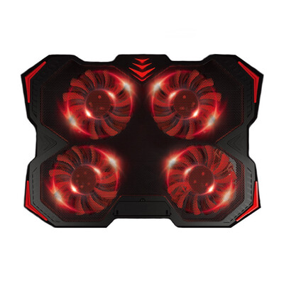 

Notebook Coolling Pad Adjustable Cooling Fan 2 USB Port Quite Laptop Cooler With Four Fans for 12-17 inch Laptop Stand