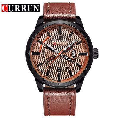 

Curren luxury brand quartz watch Casual Fashion Leather watches reloj masculino men watch free shipping Sports Watches 8211