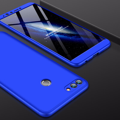 

Goowiiz Phone Case For Huawei Y9 2018Honor Enjoy 8 Plus Fashion Color collision 360 Degree Coverage PC Full Protection