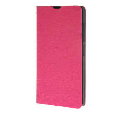 

MOONCASE Leather Wallet Case Classical Flip Book Card Slot Bracket Back Case Cover for Nokia Lumia 540 N540 Hotpink01