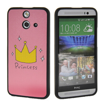 

MOONCASE Cute Pattern Soft Flexible Silicone Gel TPU Skin Shell Back ЧЕХОЛ ДЛЯ HTC One E8