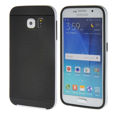 

MOONCASE Galsxy корпуса S6 Гибкая Мягкий гель ТПУ силиконовая кожа Тонкий прочный чехол для Samsung Galsxy S6 Серебряный