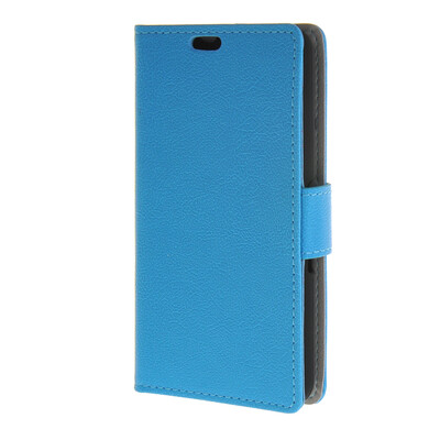 

MOONCASE Simple Leather Flip Wallet Card Slot Stand Back чехол для Sony Xperia E4G Blue