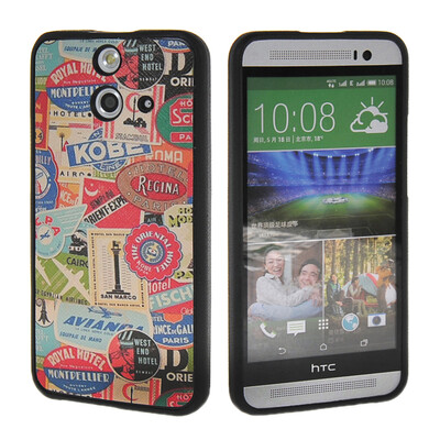 

MOONCASE Cute Pattern Soft Flexible Silicone Gel TPU Skin Shell Back ЧЕХОЛ ДЛЯ HTC One E8