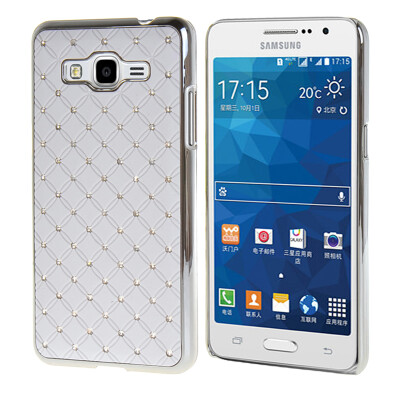 

MOONCASE Жесткий Хром горный хрусталь Bling Звезда обложка чехол для Samsung Galaxy Grand Prime G5308 Белый