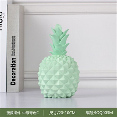 

Nordic ins creative resin pineapple Storage tank piggy bank figurines living room TV cabinet home personality decorative ornament