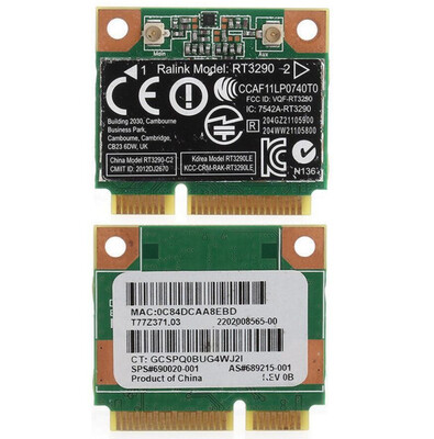 

Wireless Adapter Card for Ralink RT3290 RT3290le Bluetooth Wlan for HP 690020-001 CQ58 M4 M6 4445S DV4 G4 G6 WIFIBT 4