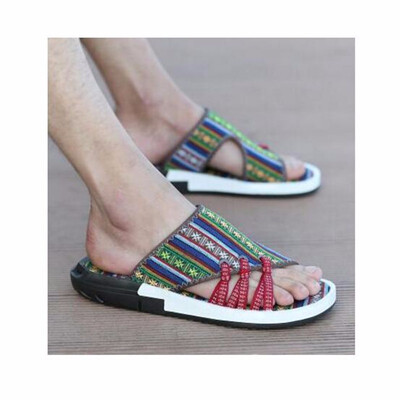 

2018 Summer Slippers Men Cool China Style Mens Sneaker Casual Sandals Skid-proof Camouflage Fashion Beach Shoes