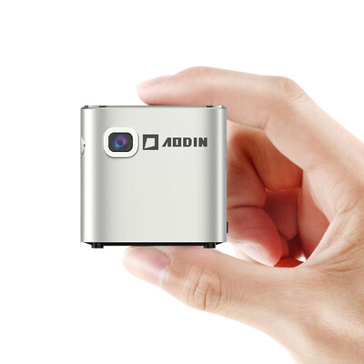 

AODIN M19 micro projector projector home mobile phone with screen projection AI smart voice built-in battery 2G big memory
