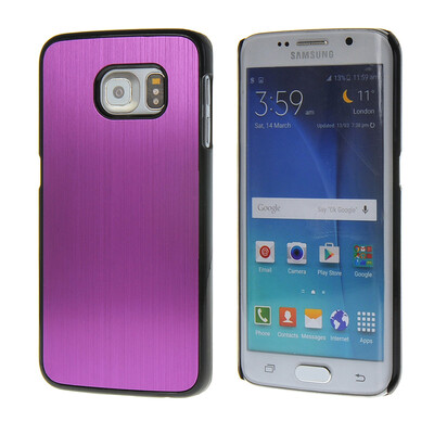

MOONCASE Мода Матовый алюминий Металл чехол для Samsung Galaxy S6 Edge фиолетовый