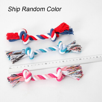 

Factory Pet Handmade bone shape rope knot chews Toys for small medium dog puppy