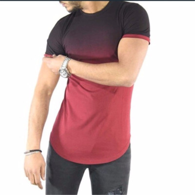 

2018 New Mens Fashion Short Sleeve Round Neck T - Shirt