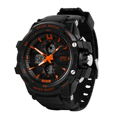 

SKMEI Sports Watch For Men Digital LED Outdoor Waterproof Watch with Dual Signage Display in Military Style High-end brand luxury watch 0990