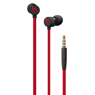 

Beats urBeats3 in-ear headphones wired headset mobile phone headset 35mm interface three-button remote control with wheat - black red 10th Anniversary Lite