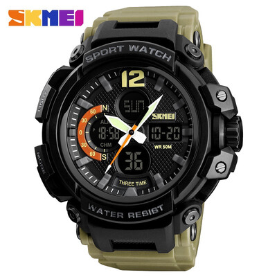 

SKMEI 50 m Waterproof Fashion Digital Watch Three Time Display 1343