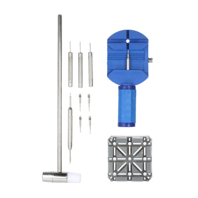 

111333112130147PCS Professional Watch Band Link Pin Tool Kit W Hammer Spring Bar Strap Remover Watch Repair Tool Set
