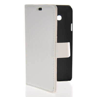 

MOONCASE Slim Leather Side Flip Wallet Card Slot Pouch Stand Back чехол для LG L60 White