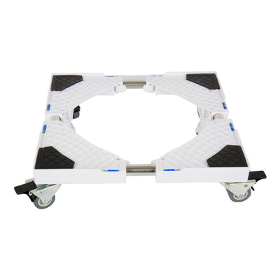 

EDO drum washing machine base universal base shelf refrigerator air conditioning removable with brake storage rack high&low adjustable bracket thickening reinforcement 4 feet 4 round tube TH1286