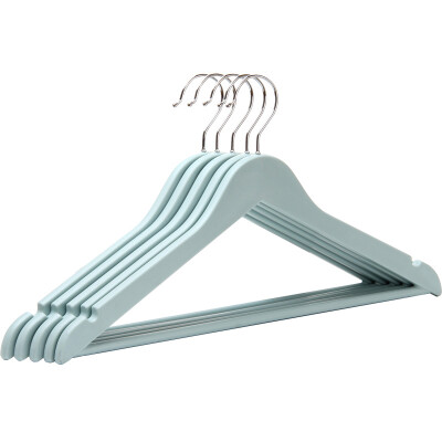 

Additives hangers imitation wood plastic hangers 5 packs European blue WG-1259