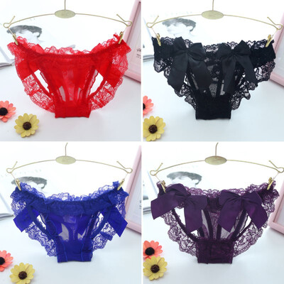 

Women G string Sexy String Lingerie Lace Thong Seamless Briefs Transparent Panties Knickers Black Tangas Bragas