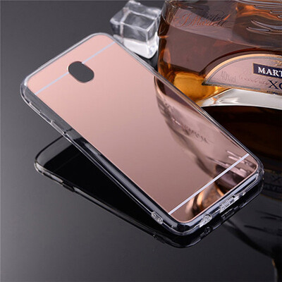 

Fashion Luxury Shining cosmetic Mirror Silicone case For Samsung Galaxy J2 J3 J5 J7 Pro 2017 2018 Soft TPUl frame cover bag