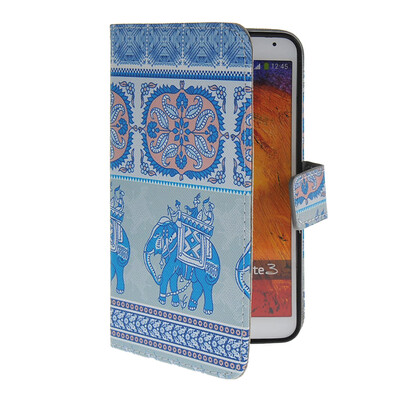 

MOONCASE Pattern Style Leather Side Flip Wallet Card Slot Pouch Stand Shell Back ЧЕХОЛ ДЛЯ Samsung Galaxy Note 3 N9000