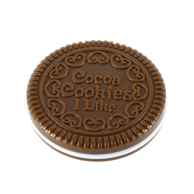 

Cute Cookie Shaped Design Mirror Makeup Chocolate Comb