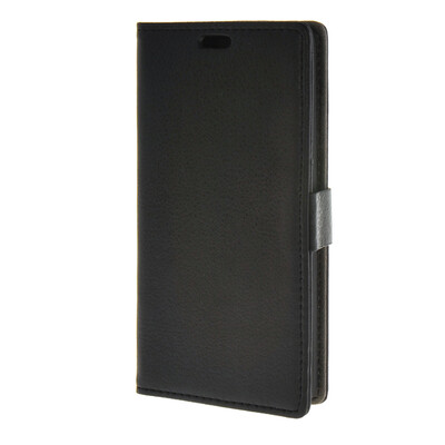 

MOONCASE Лич кожи Кожа Флип кошелек Слот для карты отойти чехол для Huawei Ascend Y635 Черный