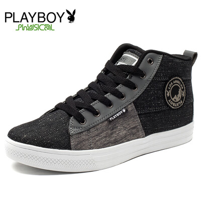 

PLAYBOY brand,Autumn New,British style,Fashional,Leisure,High top canvas,Men's shoes