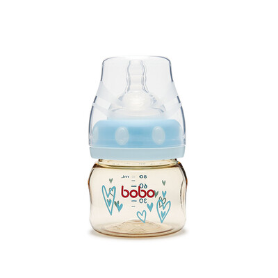 

Le Bao bobo PPSU newborn bottle baby wide-bottle bottle rice paste bottle baby juice bottle 80ml blue