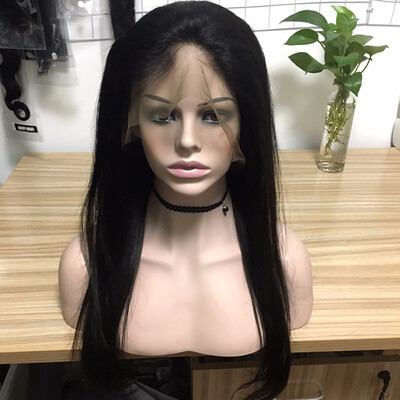 

9A Full Lace Human Hair Wigs for Women Straight Brazilian Virgin Hair Wigs with Baby Hair 130 Density Wigs18-26"100 human hair