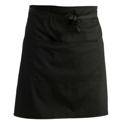 

UpperX Kitchen waist apron short waiters apron apron with double pockets black