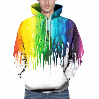 

Mens Fashion Casual Warm Hooded Long Sleeve Digital Printed Pullover Sweatshirt