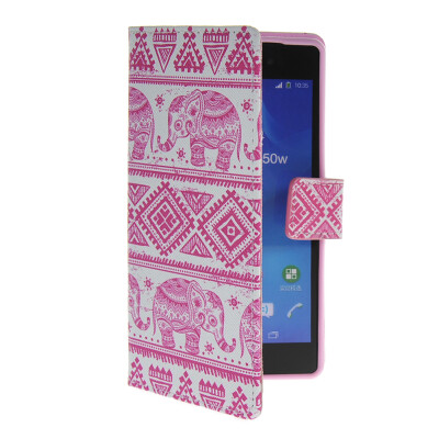 

MOONCASE Pattern Style Leather Side Flip Wallet Card Slot Pouch Stand Shell Back Case Cover For Sony Xperia Z2