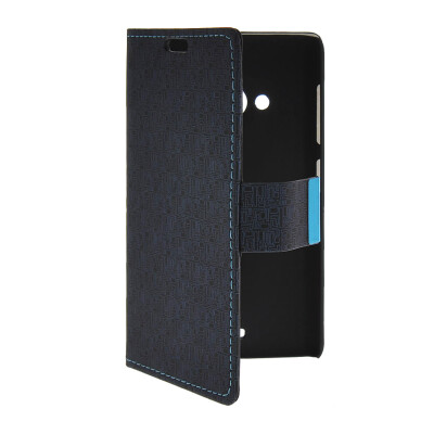 

MOONCASE Slim Leather Side Flip Wallet Card Slot Pouch with Kickstand Shell Back чехол для Nokia Lumia 535 Sapphire