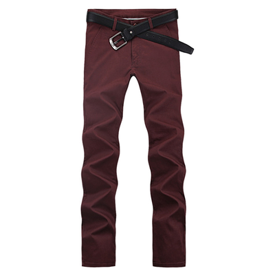 

Zogaa Korean Mens Pants Casual Slim Fashion Pure Cotton Straight